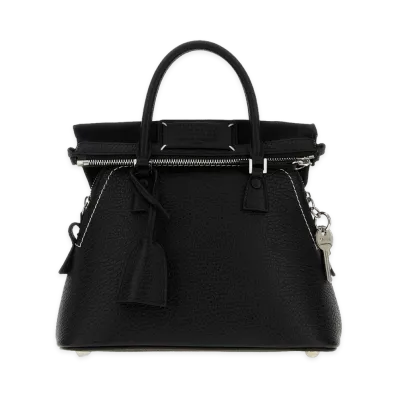 Maison Margiela Women's Leather Mini Classique 5AC Handbag "Black"