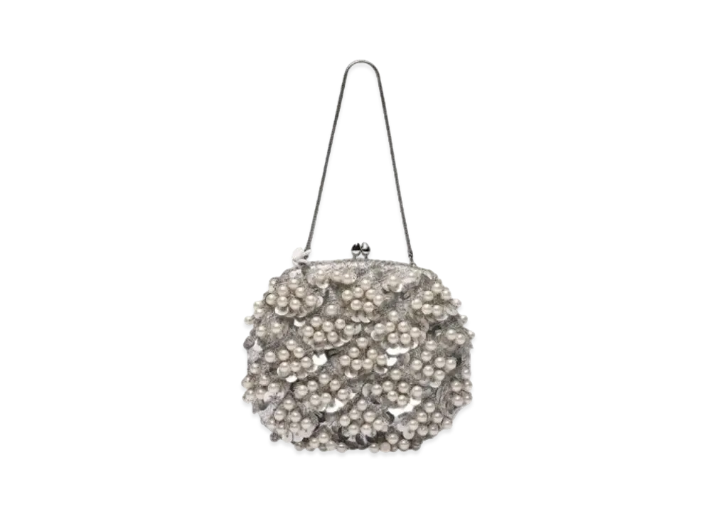Maison Margiela Recicla Sequin Bead Bag "Silver"