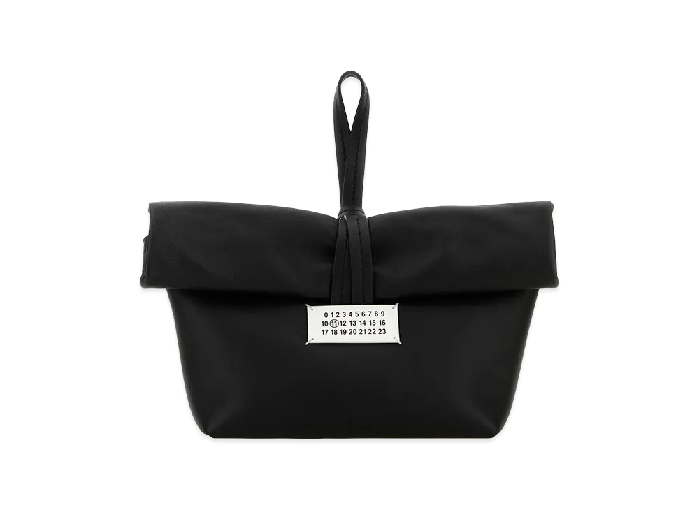 Maison Margiela Leather Paper Bag Clutch "Black"