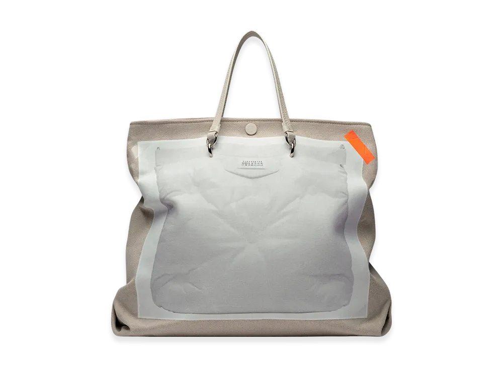 Maison Margiela Trompe Loeil Glam Slam Tote Bag "Pearl Gray"