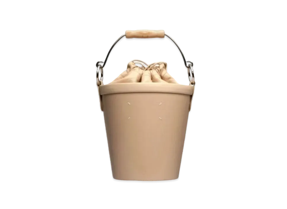Maison Margiela Fire Medium Bucket Bag "Almond"