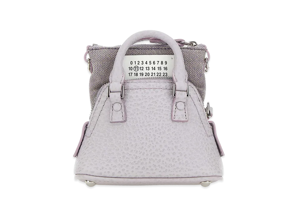 Maison Margiela Women's Lilac Leather & Fabric 5AC Classique Baby Handbag "Purple"