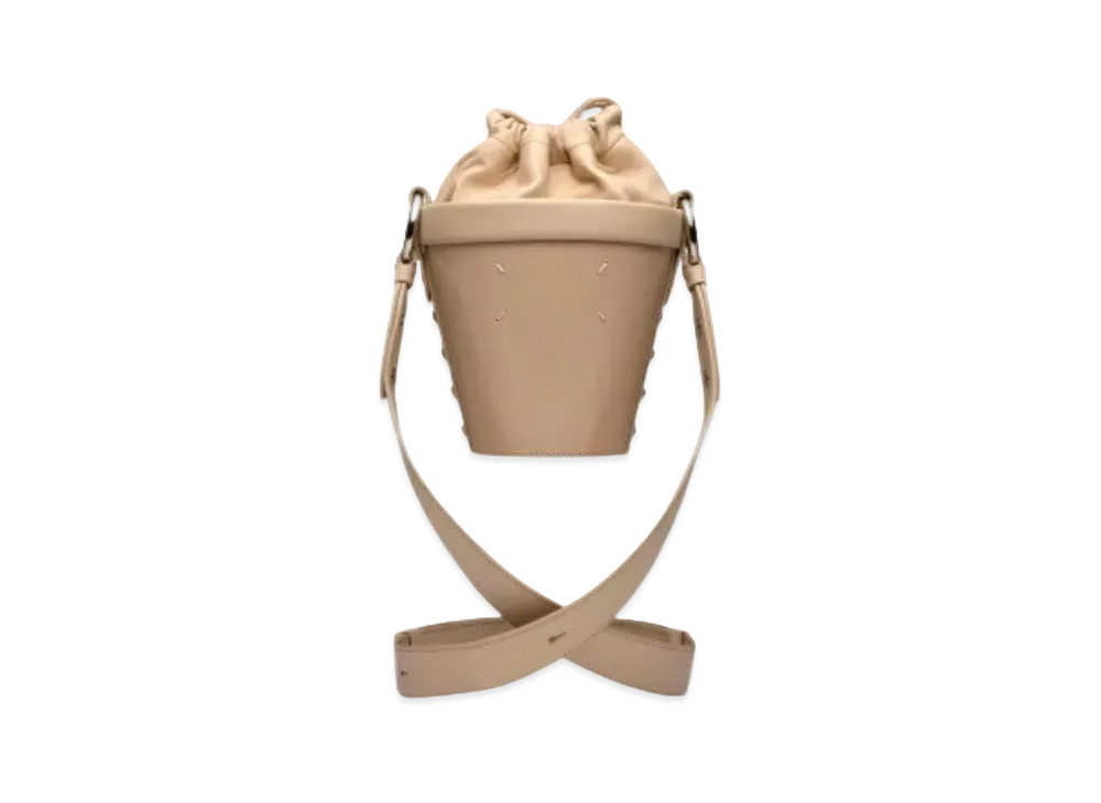 Maison Margiela Fire Mini Bucket Bag "Almond"