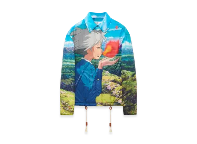 LOEWE x Howl's Moving Castle Calcifer Coach Jacket in Nylon "Multicolor"