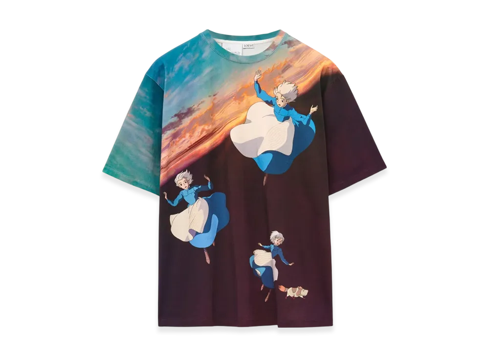 LOEWE x Howl's Moving Castle Sophie T-Shirt in Cotton "Multicolor"