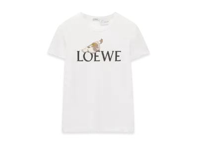 LOEWE x Howl's Moving Castle Heen T-Shirt in Cotton "White"