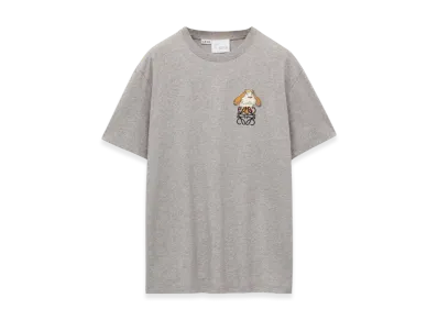 LOEWE x Howl's Moving Castle Heen Anagram T-Shirt in Cotton "Grey Melange"