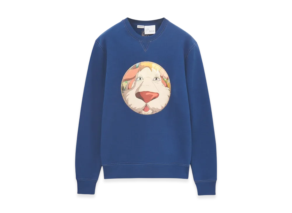 LOEWE x Howl's Moving Castle Heen Sweatshirt in Cotton "Indigo Blue"