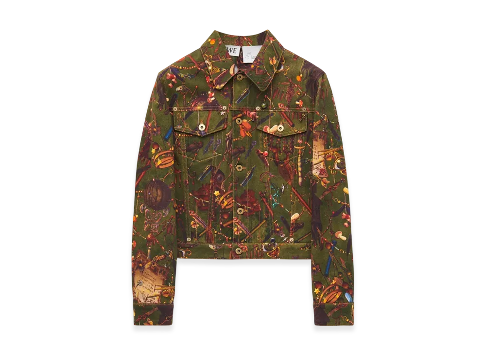 LOEWE x Howl's Moving Castle Magical Objects Jacket in Denim "Multicolor"