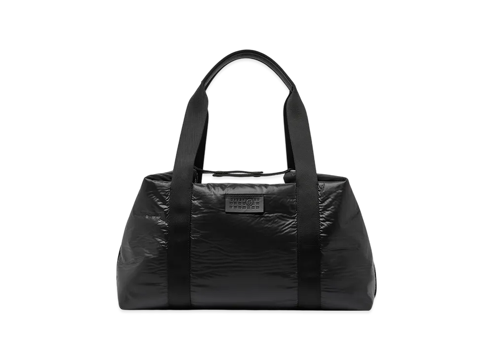 MM6 Maison Margiela Crunched Nylon Weekend Bag "Black"