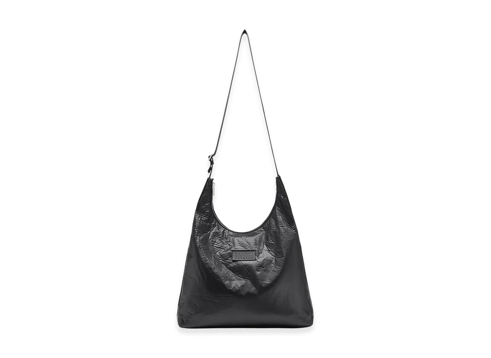 MM6 Maison Margiela Crunched Nylon Shoulder Bag "Black"