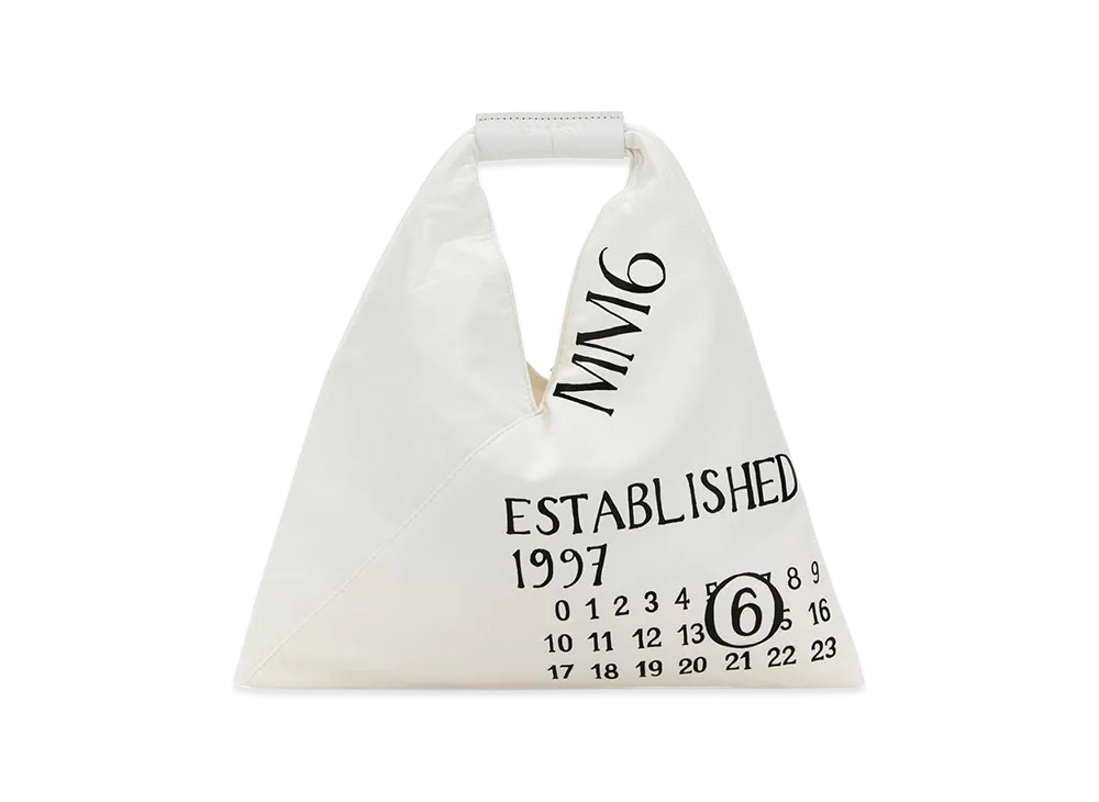 MM6 Maison Margiela Women's Fabric Mini Japanese Handbag "White"
