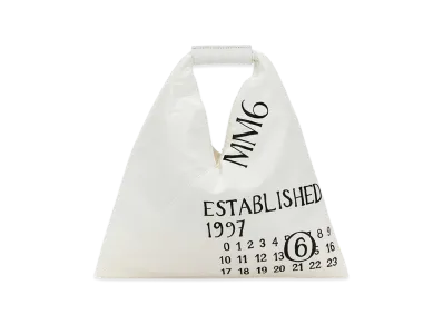 MM6 Maison Margiela Women's Fabric Mini Japanese Handbag "White"