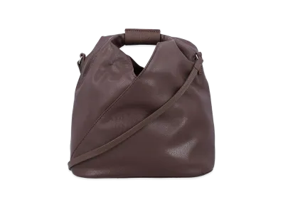 MM6 Maison Margiela Women's Synthetic Leather Japanese Handbag "Brown/Chocolate"