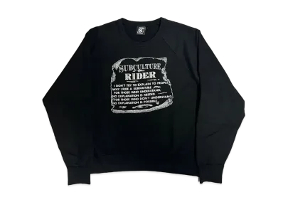 SubCulture Rider Crew Neck Sweat "Black"