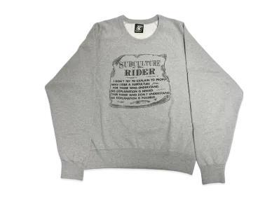 SubCulture Rider Crew Neck Sweat "Gray"