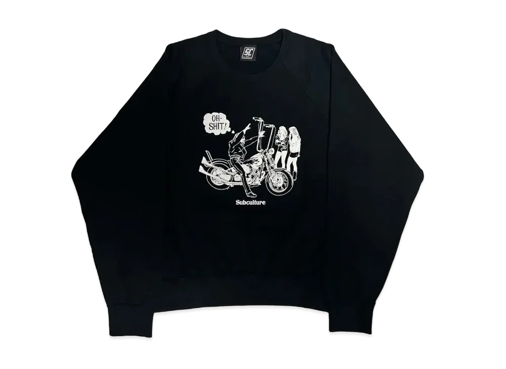 SubCulture Oh-Shit Crew Neck Sweat "Black"