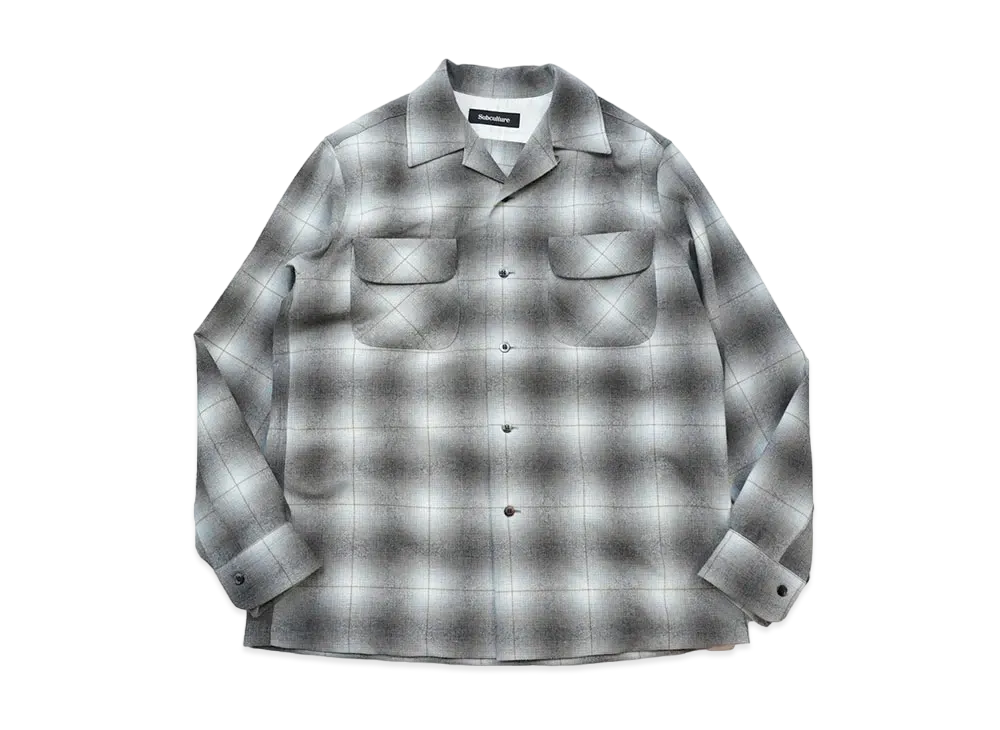 SubCulture Wool Check Shirt "Ivory"