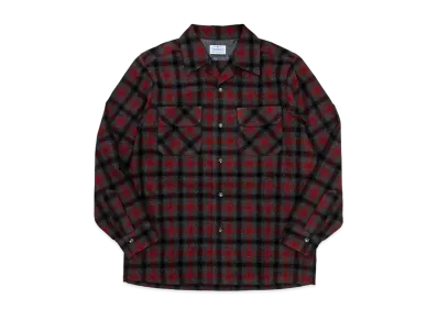 SubCulture Wool Check Shirt "Topgray/Red"