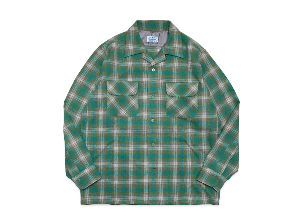 【本日のみ値下げ】SUBCULTURE ウールチェック長袖シャツ SubCulture Wool Check Shirt 