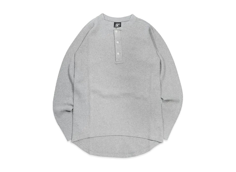 SubCulture Thermalhenleyneck Longsleeve T-Shirt "Gray"