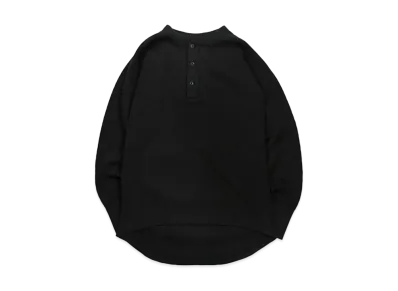 SubCulture Thermalhenleyneck Longsleeve T-Shirt "Black"