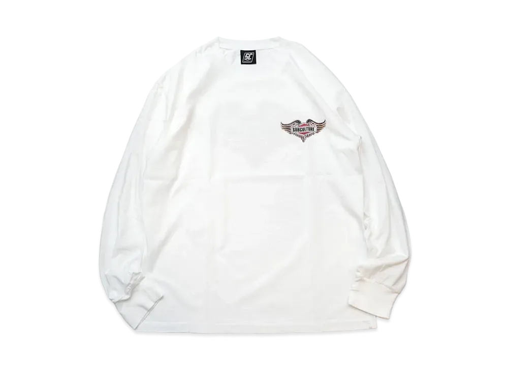 SubCulture Feather Emblem Longsleeve T-Shirt "White"