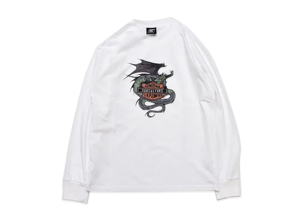 Subculture Dragon Longsleeve T-Shirt "White"