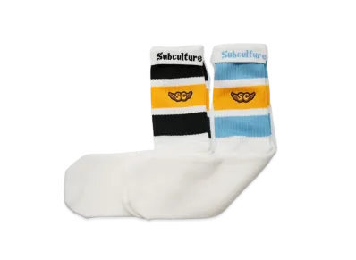 Subculture Sc 2Pack Skate Sox "Yellow/Black"