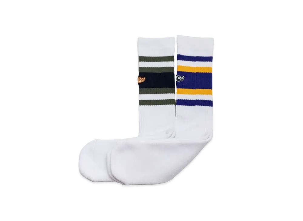 Subculture Sc 2Pack Skate Sox "Yellow/Purple"