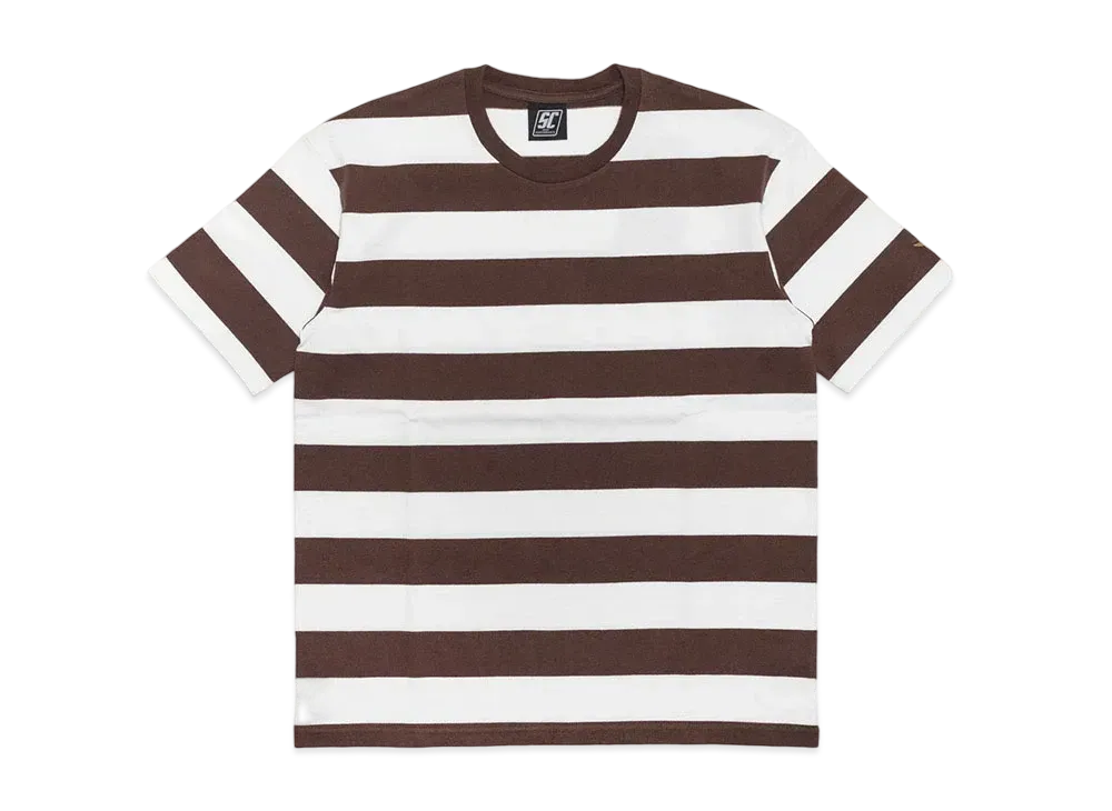 Subculture Border Shortsleeve T-Shirt "Brown/White"