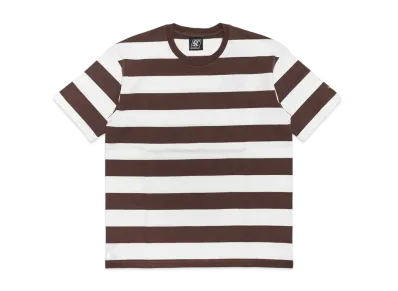 Subculture Border Shortsleeve T-Shirt "Brown/White"