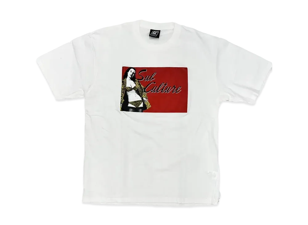 Subculture Leopard Girl T-Shirt Type-C "White"