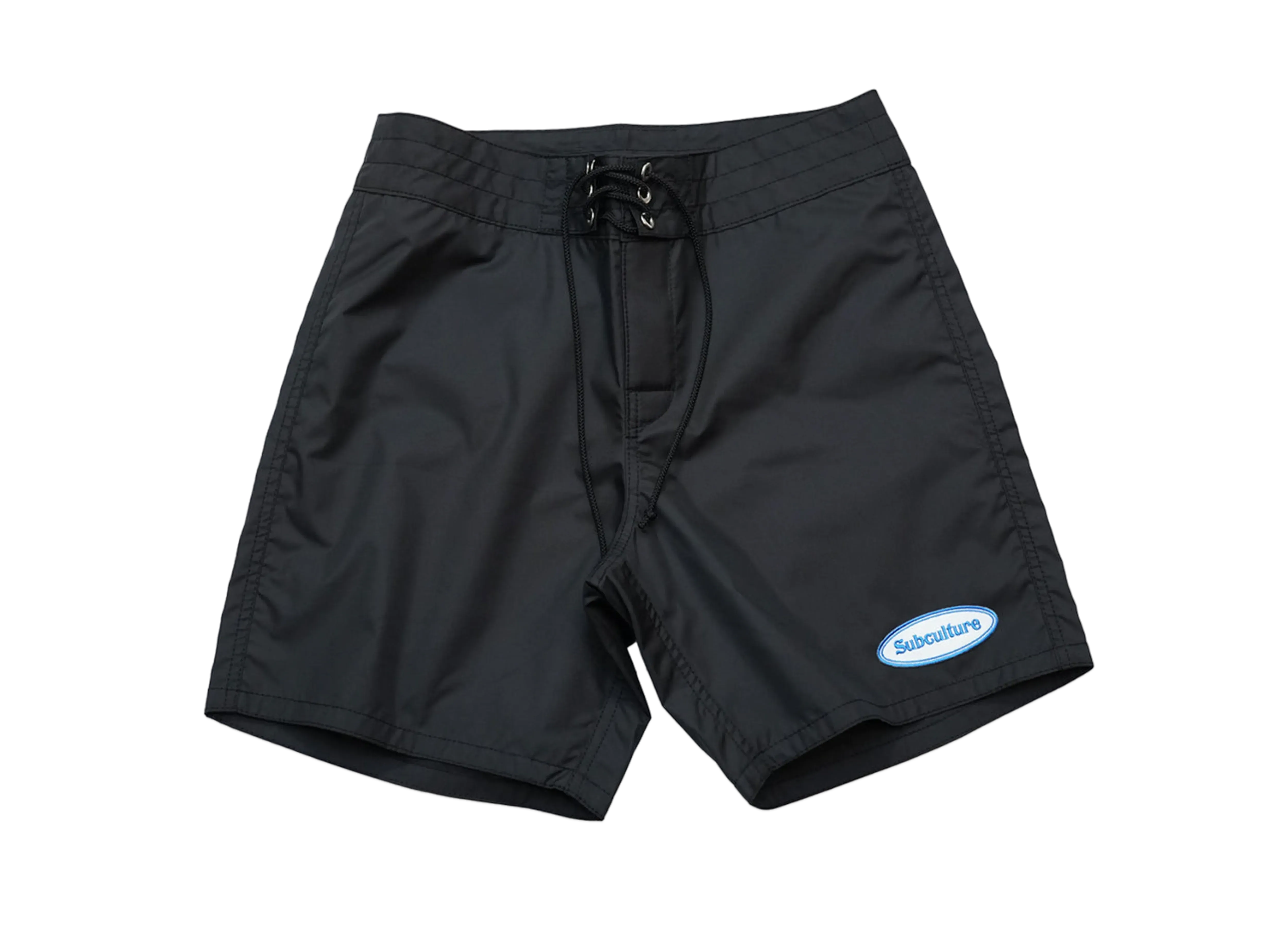 Subculture Nylon Surf Shorts "Black"
