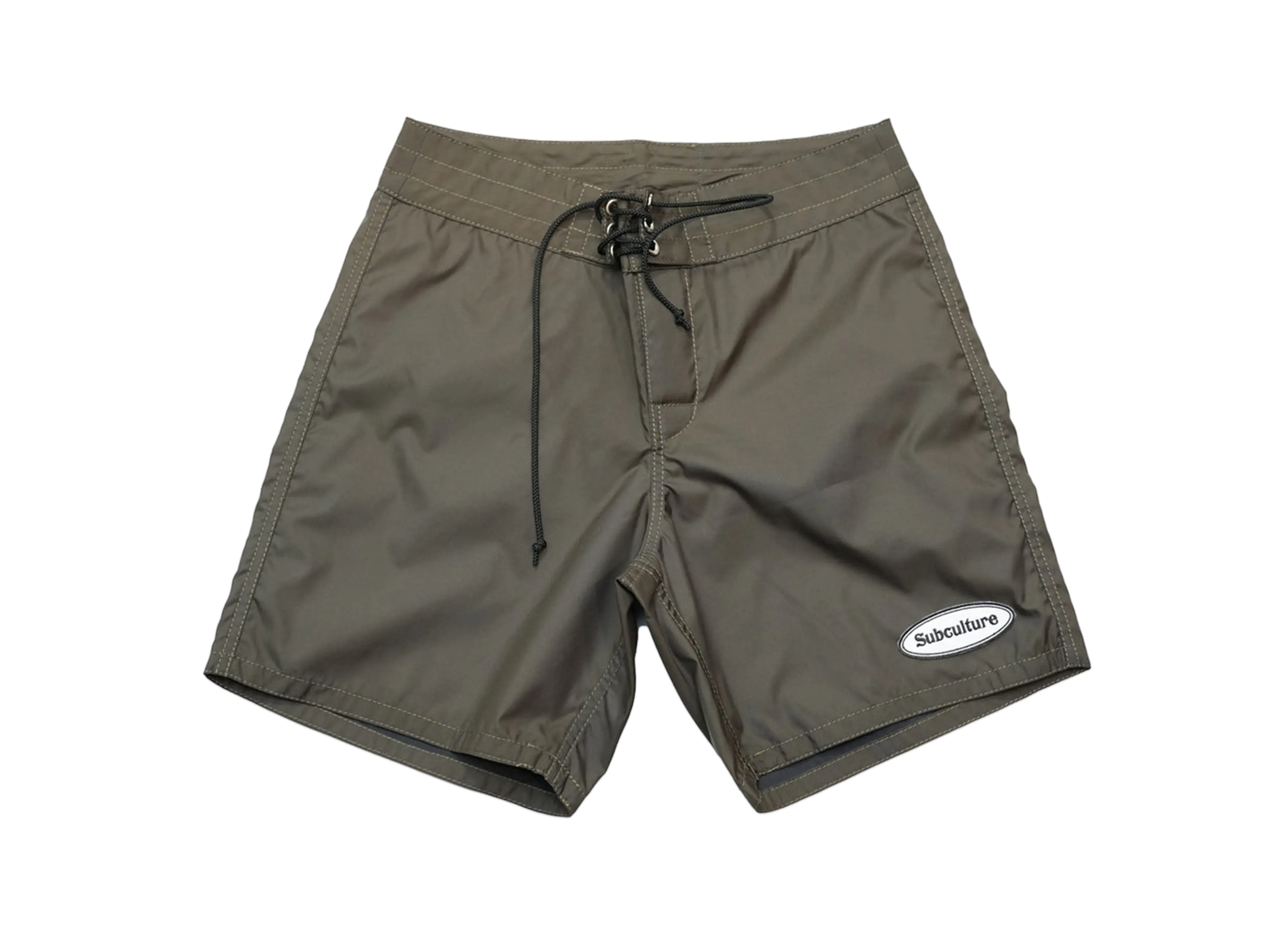 Subculture Nylon Surf Shorts "Olive"