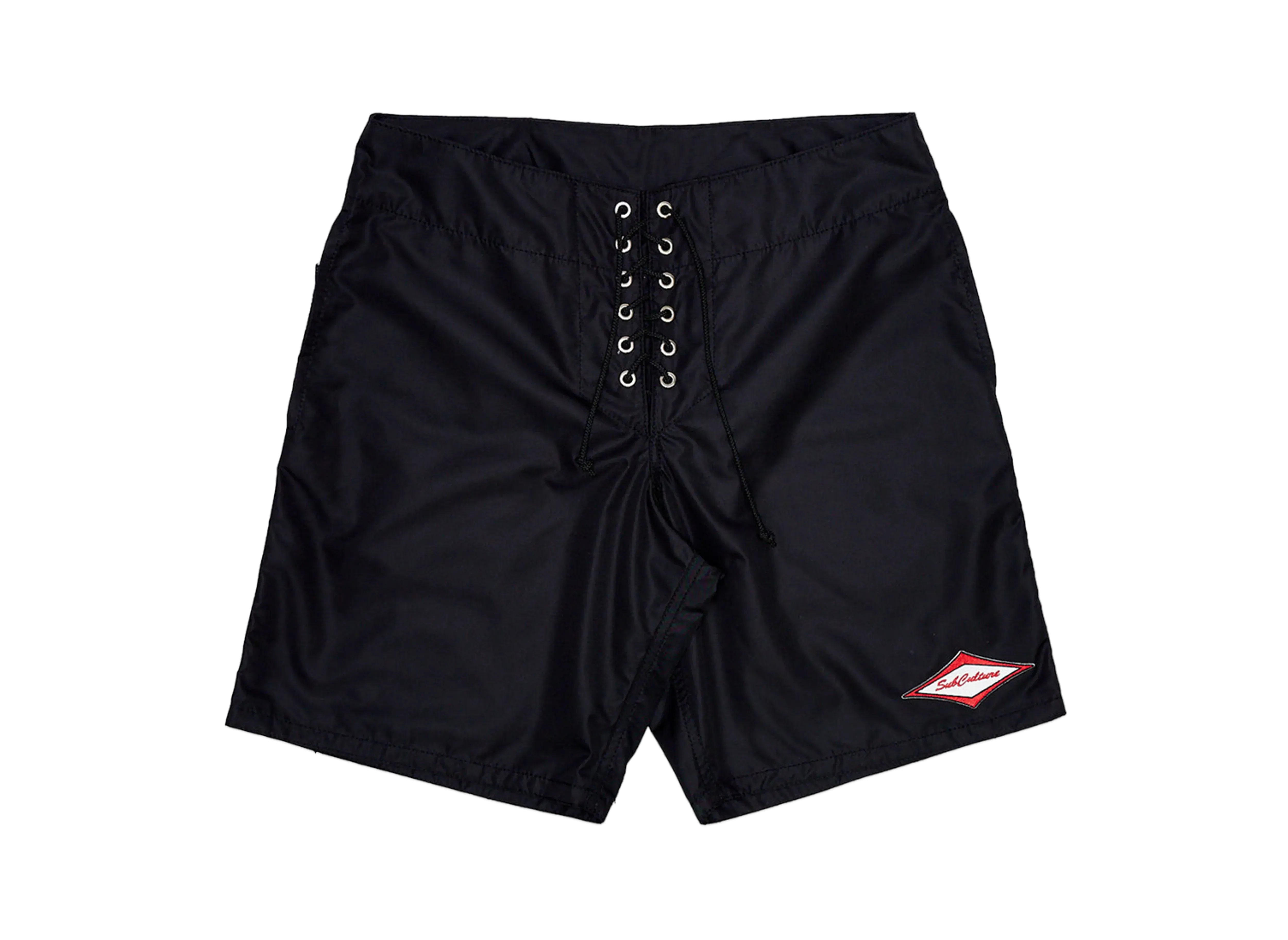 Subculture Nylon Surf Shorts "Black"