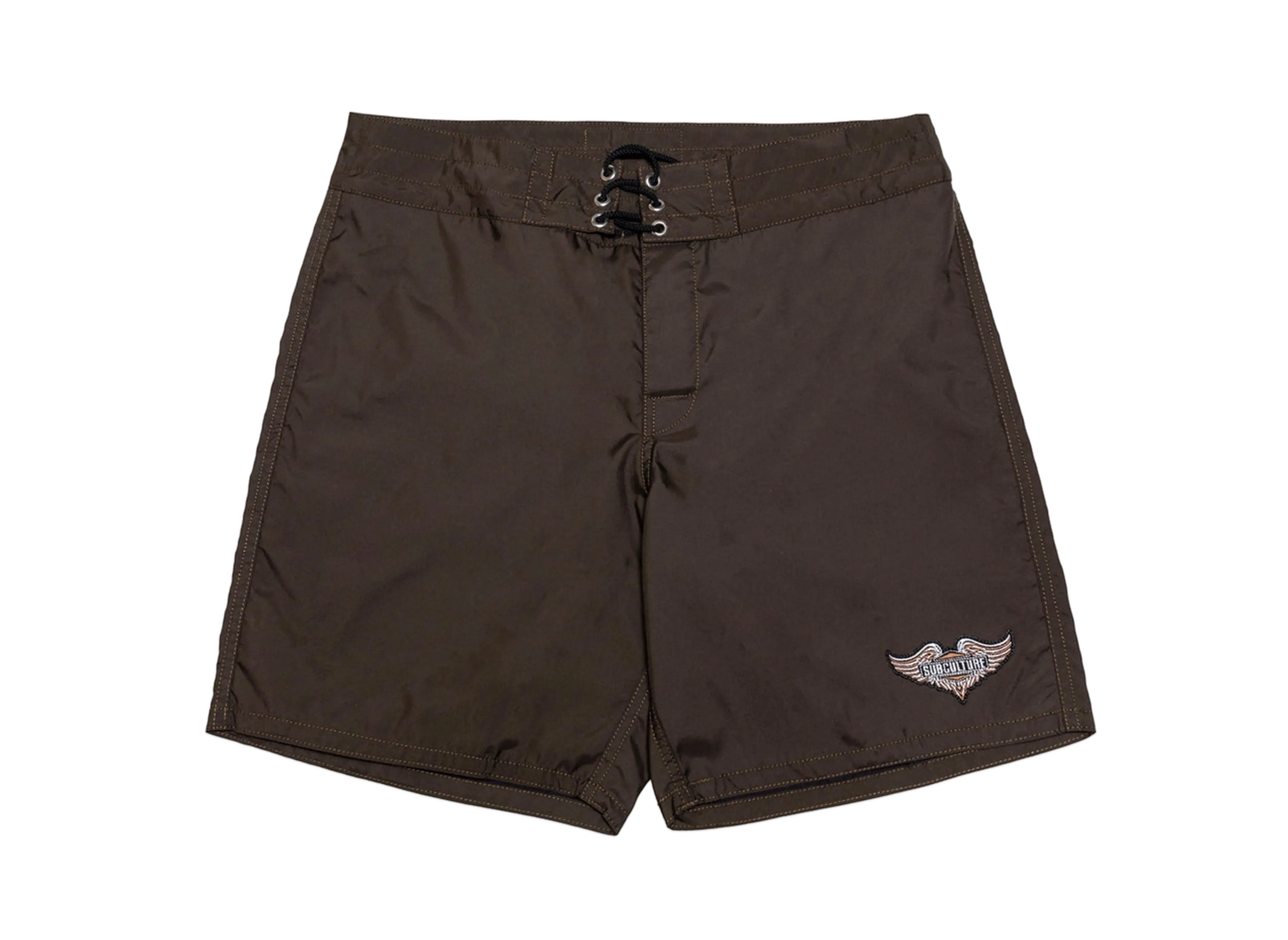 Subculture Nylon Surf Shorts "Olive"
