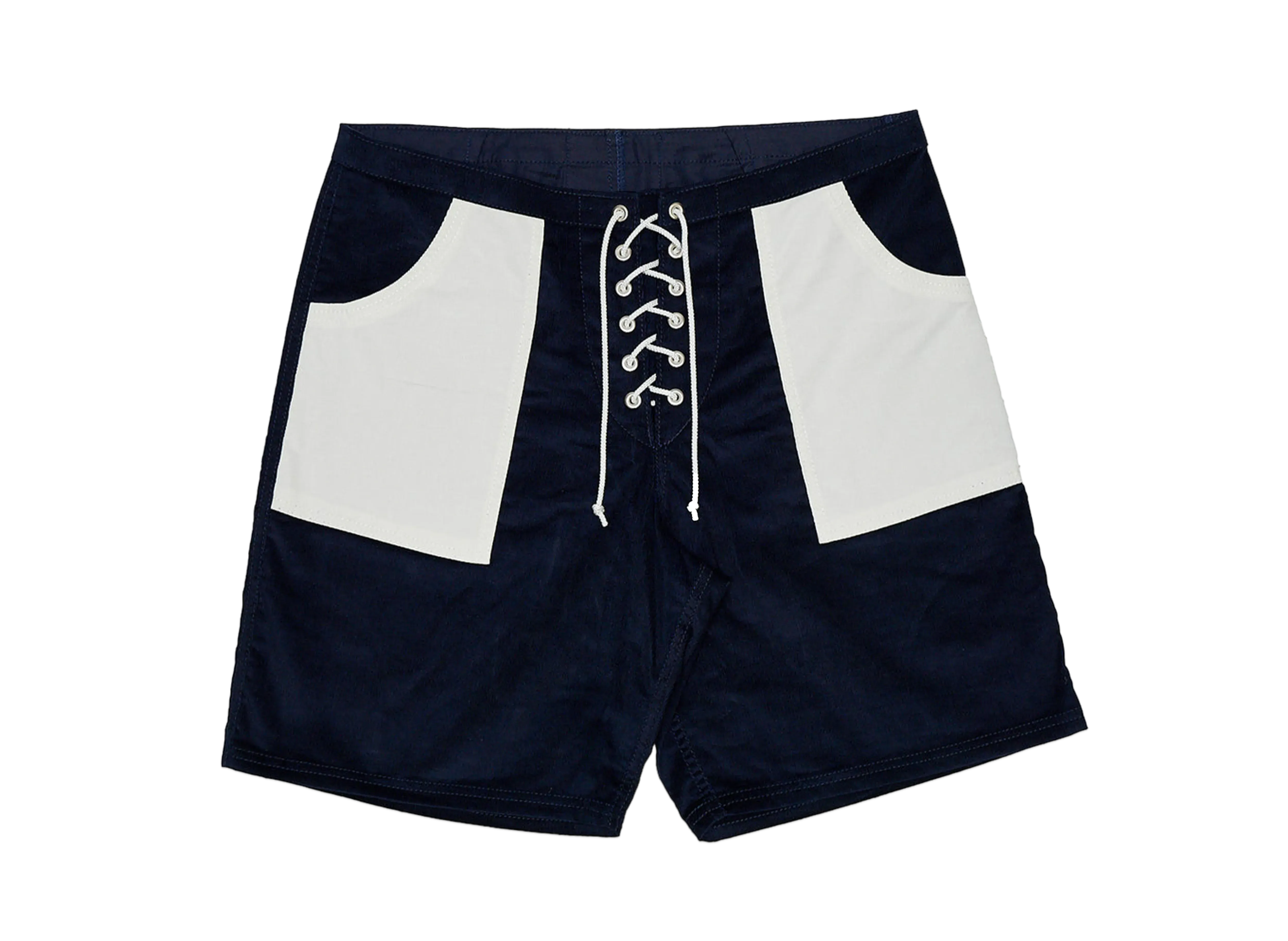Subculture Corduroy Surf Shorts "Navy/White"
