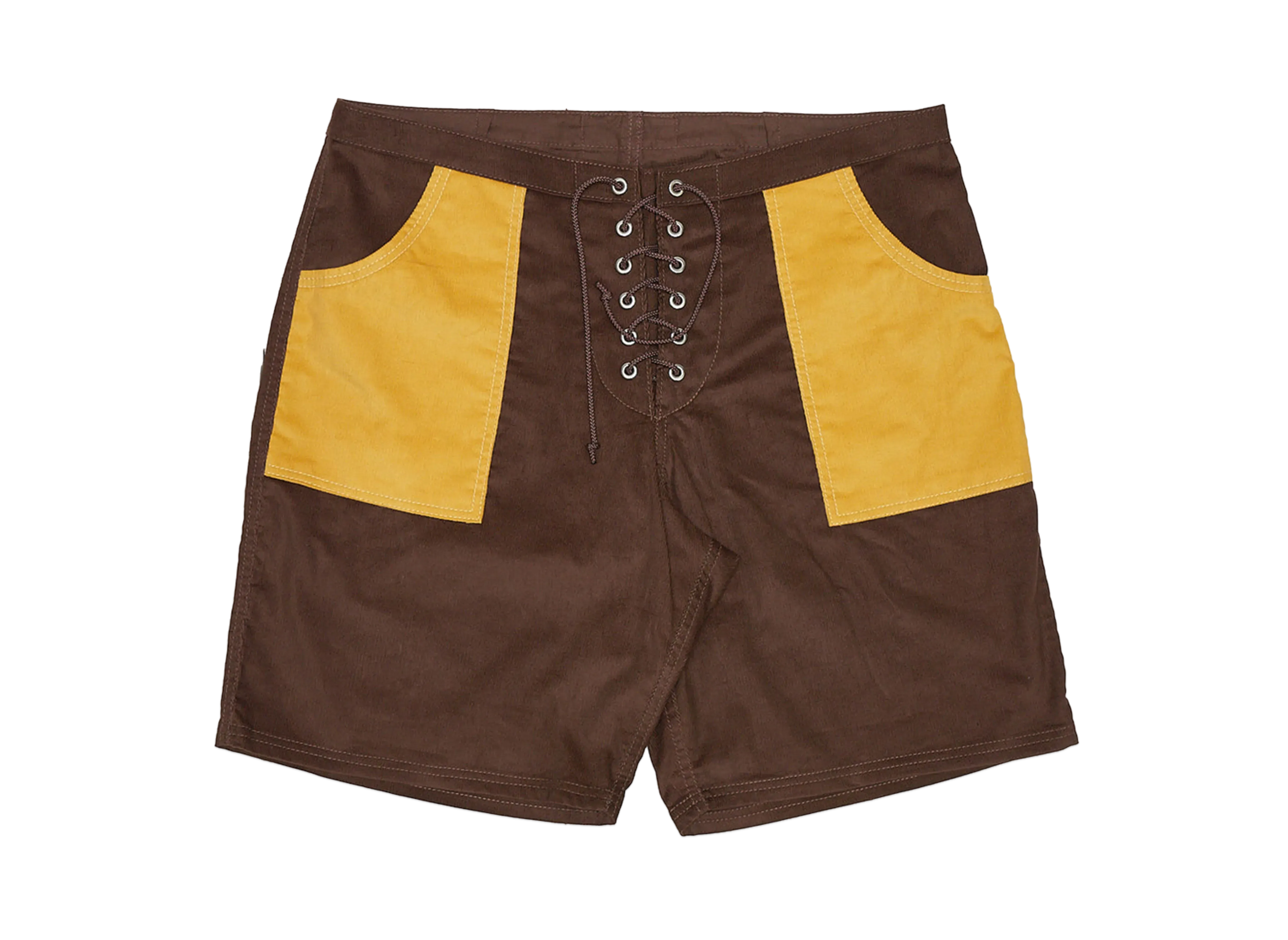 Subculture Corduroy Surf Shorts "Brown/Mustard"
