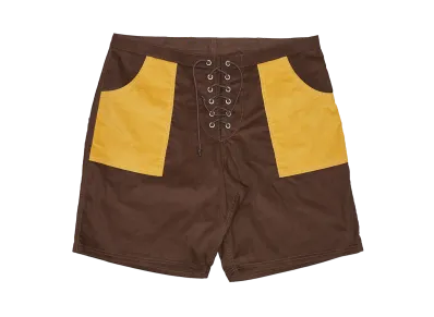 Subculture Corduroy Surf Shorts "Brown/Mustard"
