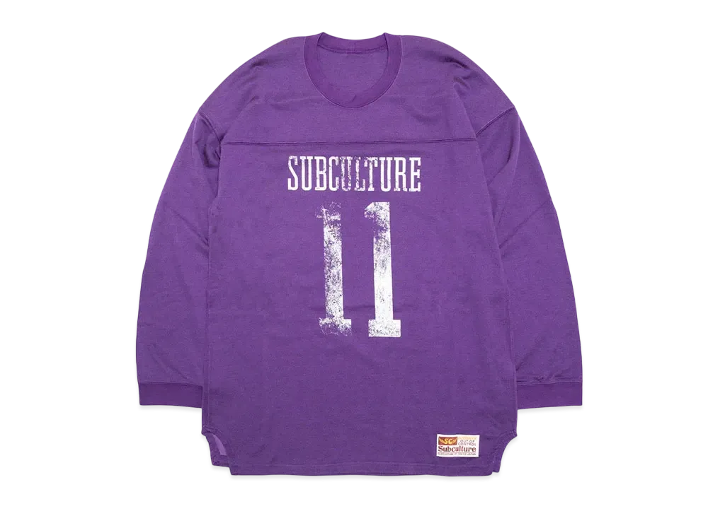 SubCulture Football Longsleeve T-Shirt "Purple"