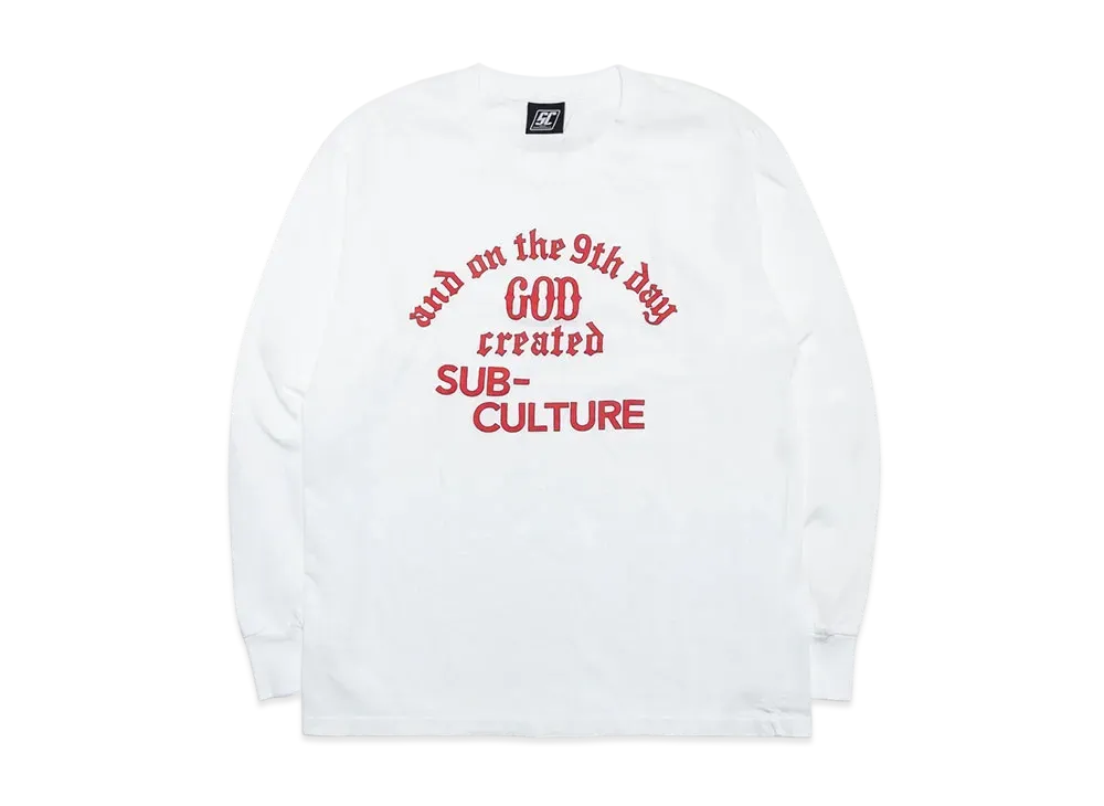 SubCulture Godcreated Longsleeve T-Shirt "White"