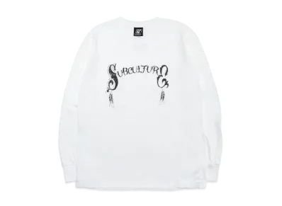 SubCulture Skull Horn Longsleeve T-Shirt "White"