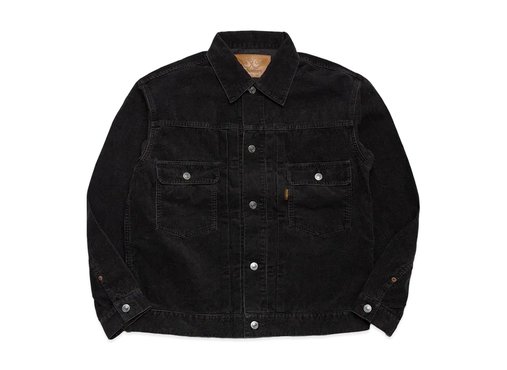 SubCulture Bio-Finished Corduroy S07XX Jacket "Black(Silver Edition)"