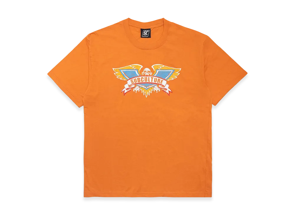 SubCulture Skull Wings T-Shirt "Orange"