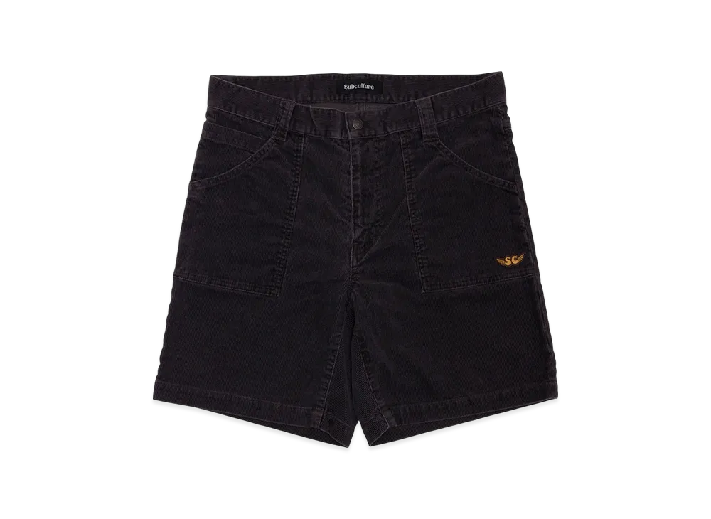 SubCulture Corduroy Shorts "Black"
