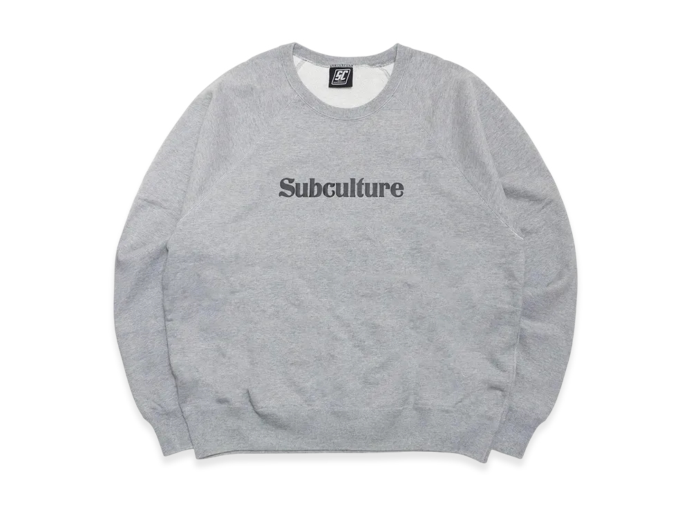 SubCulture Crew Neck (Subculture Crack Print) "Top Gray"