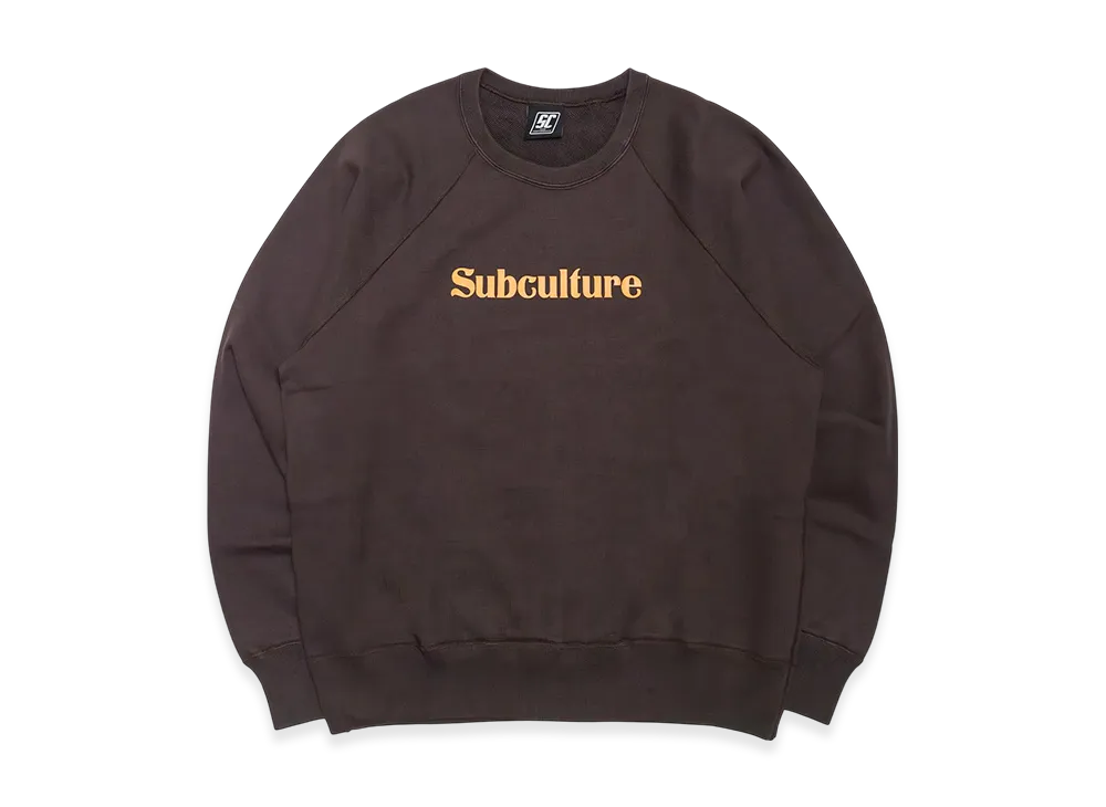 SubCulture Crew Neck (Subculture Crack Print) "Brown"
