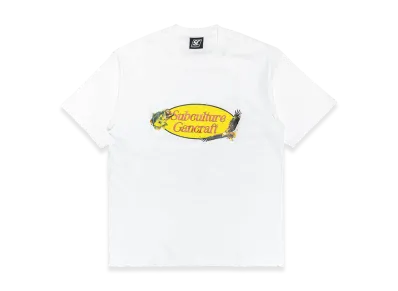 SubCulture x GAN CRAFT Eagle x Black Bass T-Shirt "White"