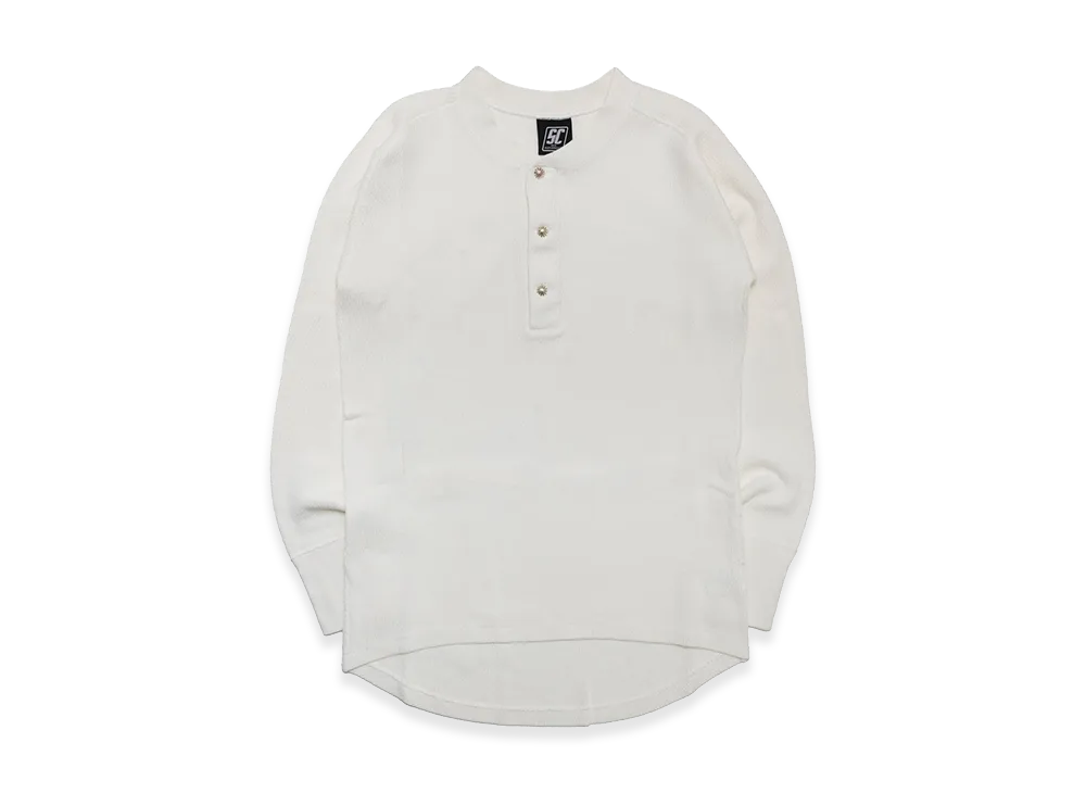 SubCulture Thermal Henley Neck Long Sleeve T-shirt （Concho SV925